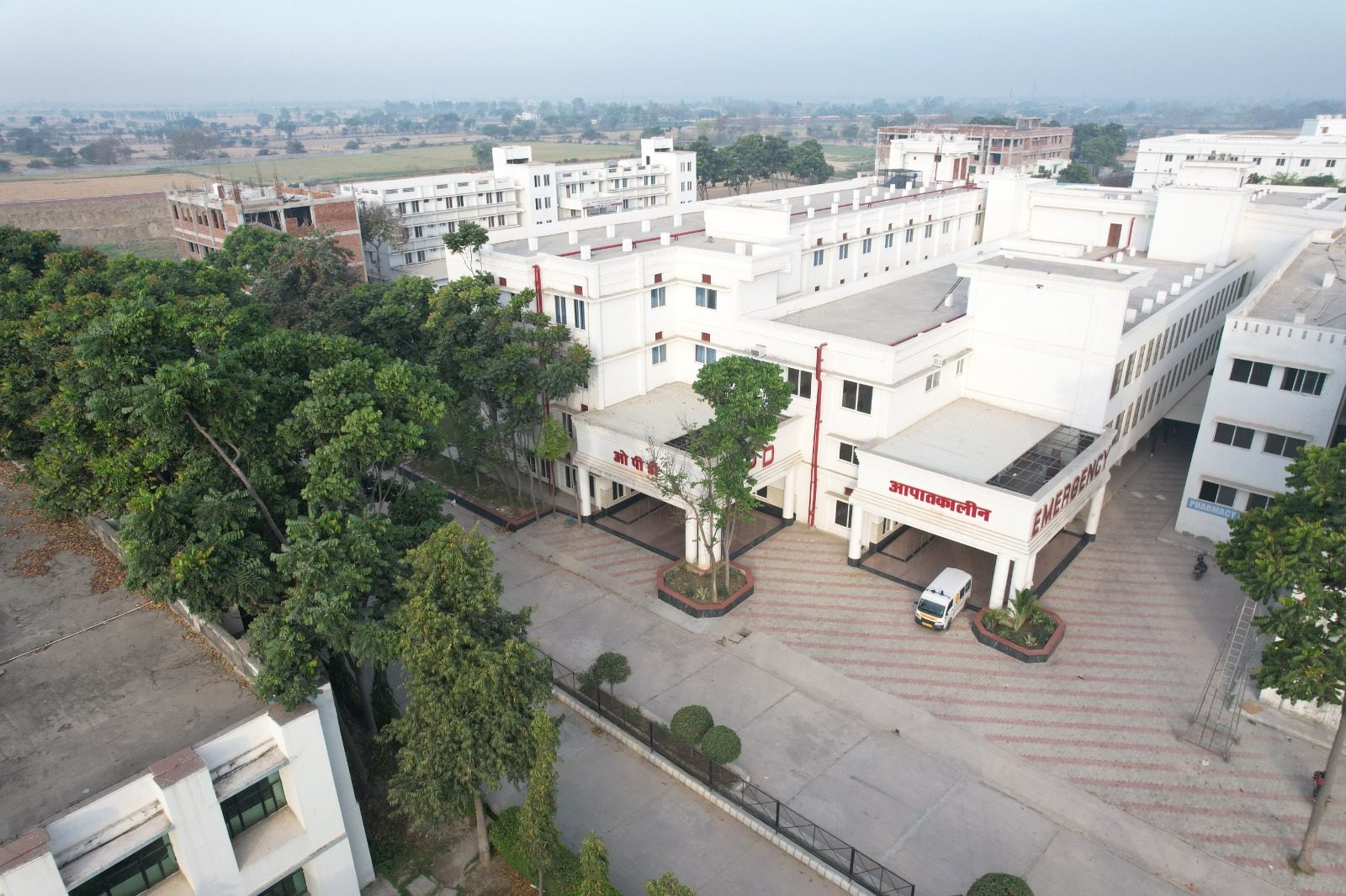 SKS Hospital campus today, Mathura