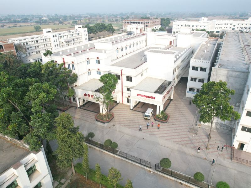 Aerial view of the SKS Hospital complex